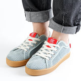 AARI CORD SNEAKER LIGHT BLUE