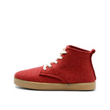 ADAM WOOL LACE BOOTIE RED
