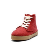 ADAM WOOL LACE BOOTIE RED
