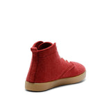 ADAM WOOL LACE BOOTIE RED
