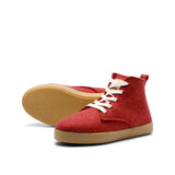 ADAM WOOL LACE BOOTIE RED
