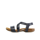 CAMILLA LEATHER SANDAL DARKGREY