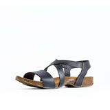CAMILLA LEATHER SANDAL DARKGREY