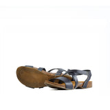CAMILLA LEATHER SANDAL DARKGREY