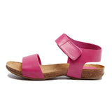 CLARA LEATHER SANDAL FUCHSIA