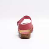 CLARA LEATHER SANDAL FUCHSIA