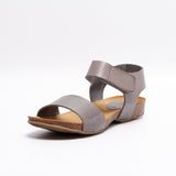 CLARA LEATHER SANDAL GREY