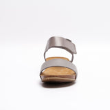 CLARA LEATHER SANDAL GREY