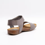 CLARA LEATHER SANDAL GREY