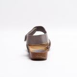 CLARA LEATHER SANDAL GREY
