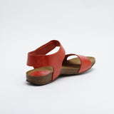 CLARA LEATHER SANDAL LIPSTICK