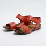 CLARA LEATHER SANDAL LIPSTICK