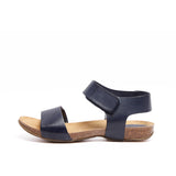 CLARA LEATHER SANDAL NAVY