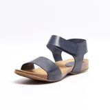 CLARA LEATHER SANDAL NAVY