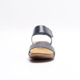 CLARA LEATHER SANDAL NAVY