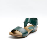CLARA LEATHER SANDAL SEAGREEN