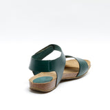 CLARA LEATHER SANDAL SEAGREEN