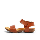 CLARA LEATHER SANDAL WHISKY