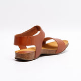 CLARA LEATHER SANDAL WHISKY