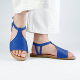 ELDORA LEATHER SANDAL BLUE