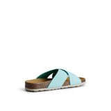 ELISA NUBUK SANDAL AQUA