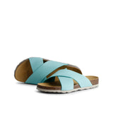 ELISA NUBUK SANDAL AQUA