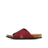 ELISA NUBUK SANDAL BORDO