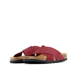 ELISA NUBUK SANDAL BORDO