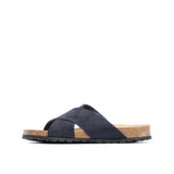 ELISA NUBUK SANDAL MARINE