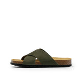 ELISA NUBUK SANDAL OLIVE