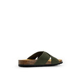 ELISA NUBUK SANDAL OLIVE