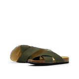 ELISA NUBUK SANDAL OLIVE