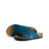 ELISA NUBUK SANDAL PETROL