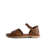 ENYA LEATHER SANDAL WHISKY