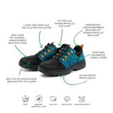 HIKING HEMP SHOE PETROL