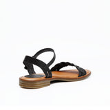 KEA LEATHER SANDAL BLACK
