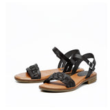 KEA LEATHER SANDAL BLACK