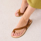 KIA BAREFOOT SANDAL NUBUK WHISKY