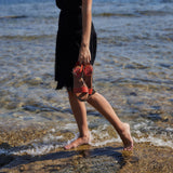 KIM LEATHER SANDAL ROST