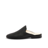 SOFIA LEATHER CLOG BLACK