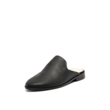 SOFIA LEATHER CLOG BLACK