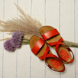 CAMILLA LEATHER SANDAL ROST