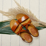 CAMILLA LEATHER SANDAL WHISKY