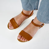 EDEN NUBUK SANDAL WHISKY