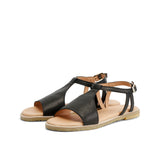 ELDORA LEATHER SANDAL BLACK