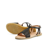 ELDORA LEATHER SANDAL BLACK