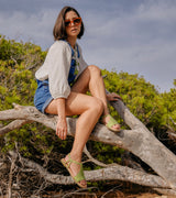 ELDORA LEATHER SANDAL KIWI