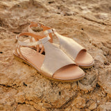 ELDORA LEATHER SANDAL GOLD