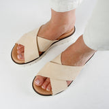 ELLA NUBUK SANDAL BEIGE