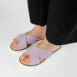 ELLA NUBUK SANDAL LILA